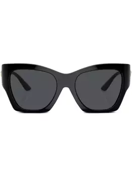 Солнцезащитные очки в оправе 'кошачий глаз' с логотипом Versace Eyewear, черный