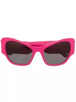 Солнцезащитные очки в оправе 'кошачий глаз' с логотипом Balenciaga Eyewear, розовый