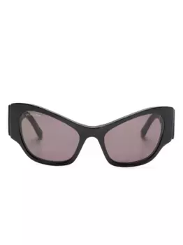 Солнцезащитные очки в оправе 'кошачий глаз' с логотипом Balenciaga Eyewear, черный