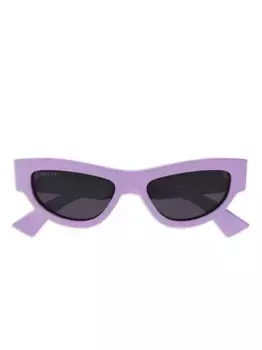 Солнцезащитные очки в оправе 'кошачий глаз' с логотипом Gucci Eyewear, фиолетовый