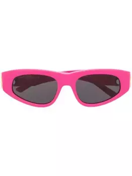 Солнцезащитные очки в оправе 'кошачий глаз' с логотипом Balenciaga Eyewear, розовый
