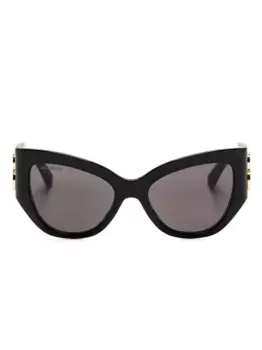 Солнцезащитные очки в оправе 'кошачий глаз' с логотипом Balenciaga Eyewear, черный