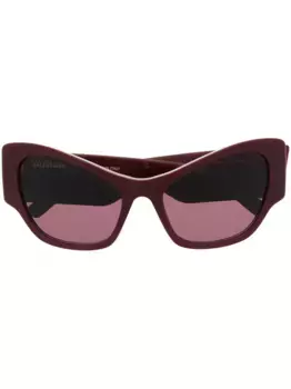 Солнцезащитные очки в оправе 'кошачий глаз' с логотипом Balenciaga Eyewear, красный