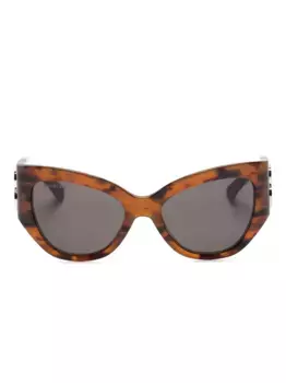 Солнцезащитные очки в оправе 'кошачий глаз' с логотипом Balenciaga Eyewear, коричневый