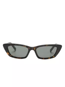 Солнцезащитные очки в оправе 'кошачий глаз' Saint Laurent Eyewear, коричневый