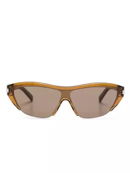 Солнцезащитные очки в оправе «кошачий глаз» Saint Laurent Eyewear, коричневый