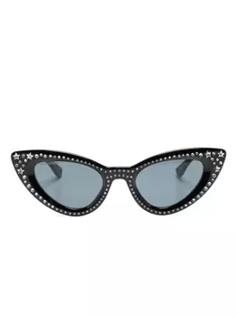 Солнцезащитные очки в оправе 'кошачий глаз' со стразами Dsquared2 Eyewear, черный