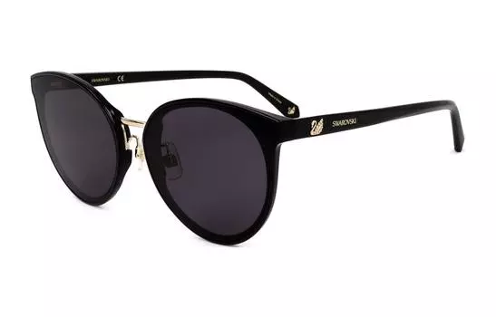 Солнцезащитные очки в оправе «кошачий глаз» Swarovski, черный