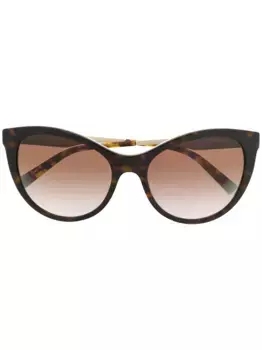 Солнцезащитные очки в оправе 'кошачий глаз' Tiffany & Co Eyewear, коричневый