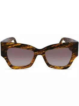 Солнцезащитные очки в оправе 'кошачий глаз' Victoria Beckham Eyewear, коричневый