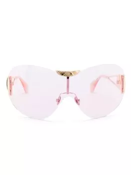 Солнцезащитные очки в оправе oversize без оправы Tina Vivienne Westwood, золотистый