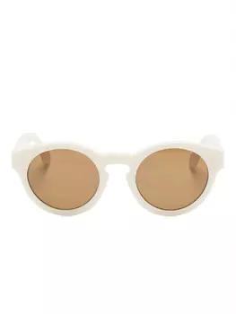 Солнцезащитные очки в оправе панто Golden Goose, белый