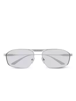 Солнцезащитные очки в оправе «пилот» Balenciaga Eyewear, серебряный