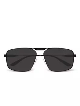 Солнцезащитные очки в оправе «пилот» Balenciaga Eyewear, черный