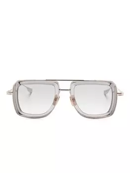 Солнцезащитные очки в оправе «пилот» Dita Eyewear, серебряный