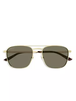 Солнцезащитные очки в оправе «пилот» Gucci Eyewear, золотой