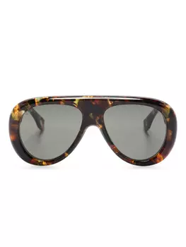 Солнцезащитные очки в оправе «пилот» Gucci Eyewear, коричневый