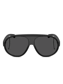 Солнцезащитные очки в оправе «пилот» Moncler Eyewear, черный