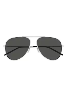 Солнцезащитные очки в оправе «пилот» Saint Laurent Eyewear, серебряный