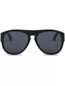 Солнцезащитные очки в оправе пилота Moschino Eyewear, черный