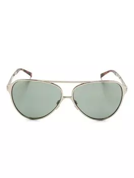 Солнцезащитные очки в оправе пилота Saint Laurent Eyewear, золотой