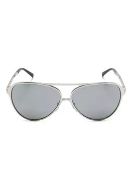 Солнцезащитные очки в оправе пилота Saint Laurent Eyewear, серебряный