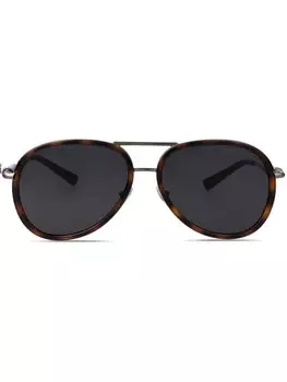 Солнцезащитные очки в оправе пилота Versace Eyewear, черный