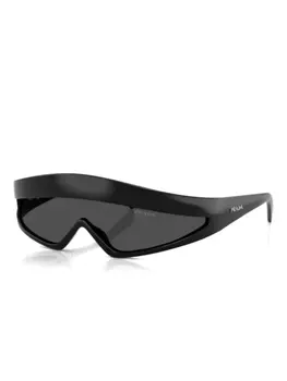 Солнцезащитные очки в оправе Shield Prada Eyewear, черный