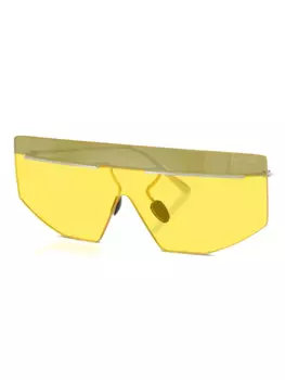 Солнцезащитные очки в оправе Shield Prada Eyewear, желтый