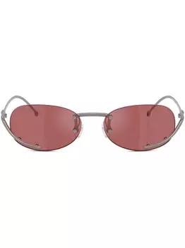 Солнцезащитные очки в овальной оправе Diesel, серый