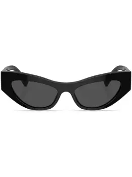 Солнцезащитные очки в овальной оправе Dolce & Gabbana Eyewear, черный