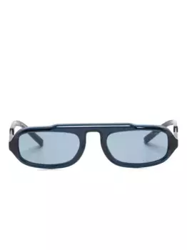 Солнцезащитные очки в овальной оправе GIORGIO ARMANI, синий