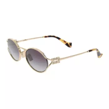 Солнцезащитные очки в овальной оправе MIU MIU