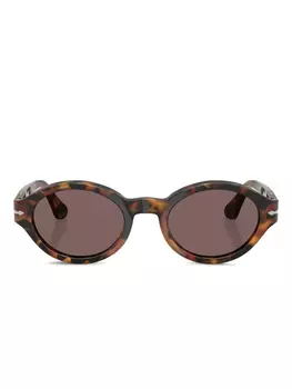 Солнцезащитные очки в овальной оправе Persol, зеленый