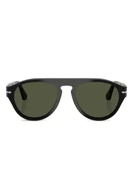 Солнцезащитные очки в овальной оправе Persol, черный