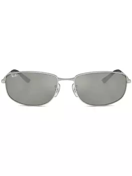 Солнцезащитные очки в овальной оправе Ray-Ban, серебряный