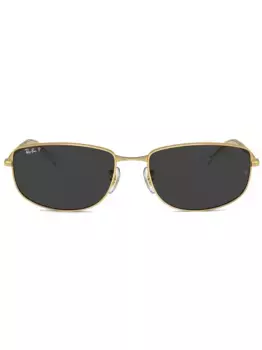 Солнцезащитные очки в овальной оправе Ray-Ban, золотой