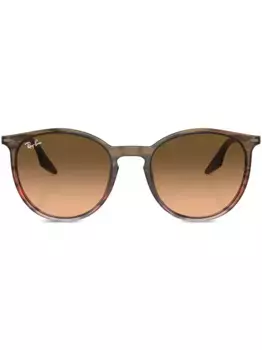 Солнцезащитные очки в овальной оправе Ray-Ban, коричневый