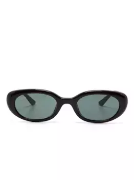 Солнцезащитные очки в овальной оправе Ray-Ban, коричневый