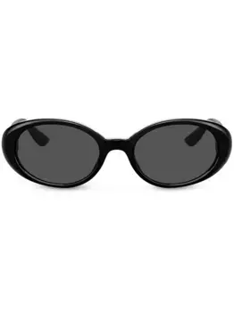 Солнцезащитные очки в овальной оправе Re-Edition DNA Dolce & Gabbana Eyewear, черный