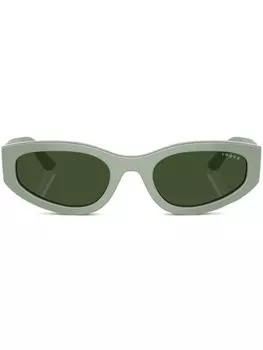 Солнцезащитные очки в овальной оправе с логотипом Vogue Eyewear, зеленый