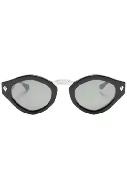 Солнцезащитные очки в овальной оправе T Henri Eyewear, черный