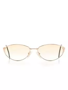 Солнцезащитные очки в овальной оправе Tiffany & Co Eyewear, золотистый