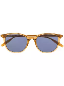 Солнцезащитные очки в прозрачной квадратной оправе MONTBLANC, желтый