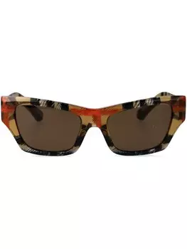 Солнцезащитные очки в прямоугольной оправе 0BE4441U Burberry Eyewear, коричневый