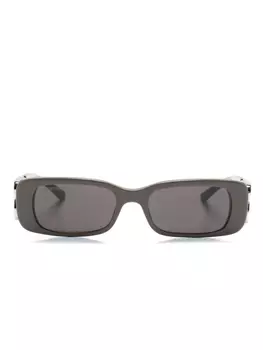 Солнцезащитные очки в прямоугольной оправе Balenciaga Eyewear, серый