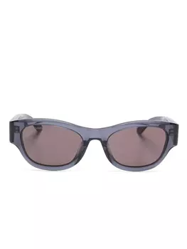 Солнцезащитные очки в прямоугольной оправе Balenciaga Eyewear, серый