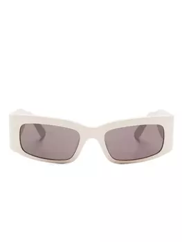 Солнцезащитные очки в прямоугольной оправе Balenciaga Eyewear, нейтральный