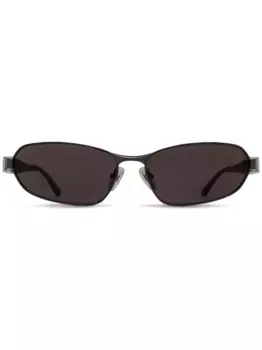 Солнцезащитные очки в прямоугольной оправе Balenciaga Eyewear, серый