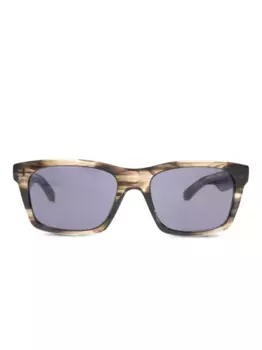 Солнцезащитные очки в прямоугольной оправе Balenciaga Eyewear, серый
